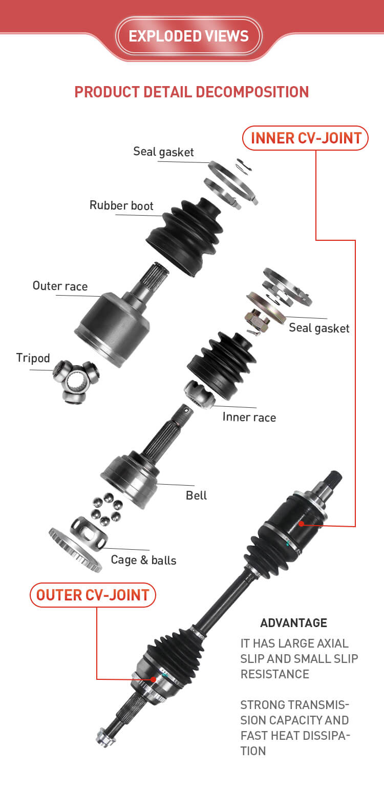 חלקי חילוף: ציר הנעה שמאלי ל-Toyota RAV4 ACA37 43420-0R060