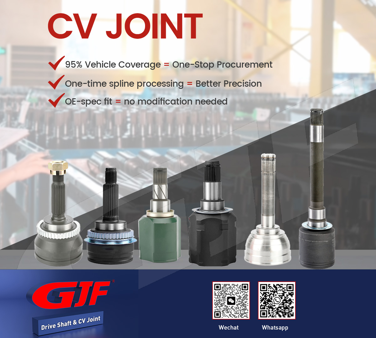 כיצד להרכיב מחדש את מפרק ה-CV הפנימי​ - GJF